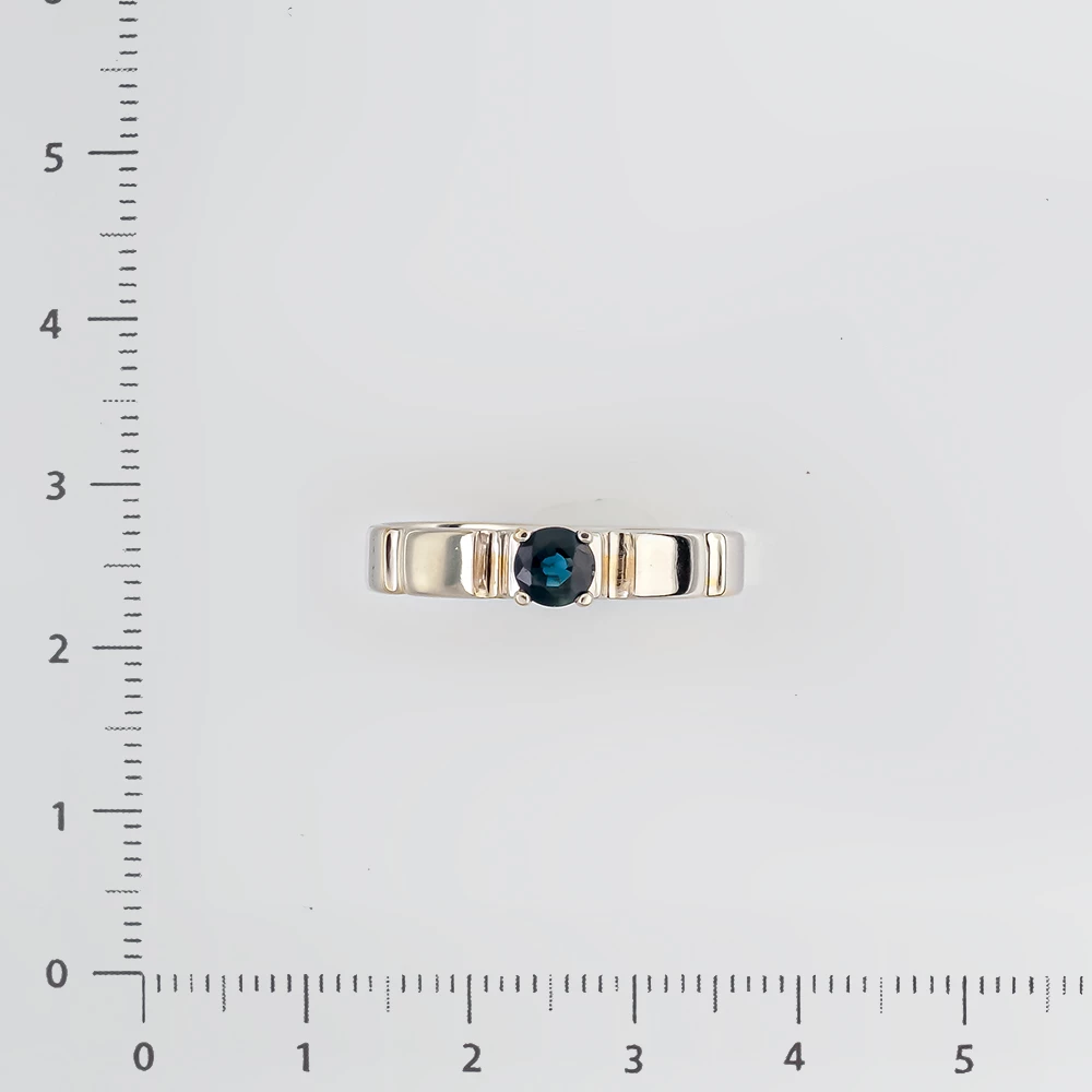 Кольцо с сапфиром из белого золота 585 пробы