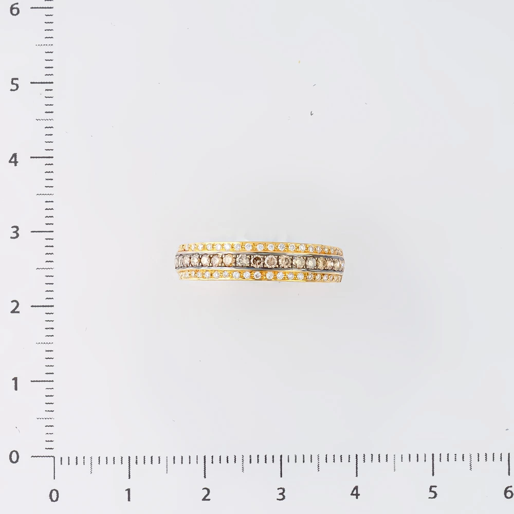 Кольцо с бриллиантом из желтого золота 585 пробы