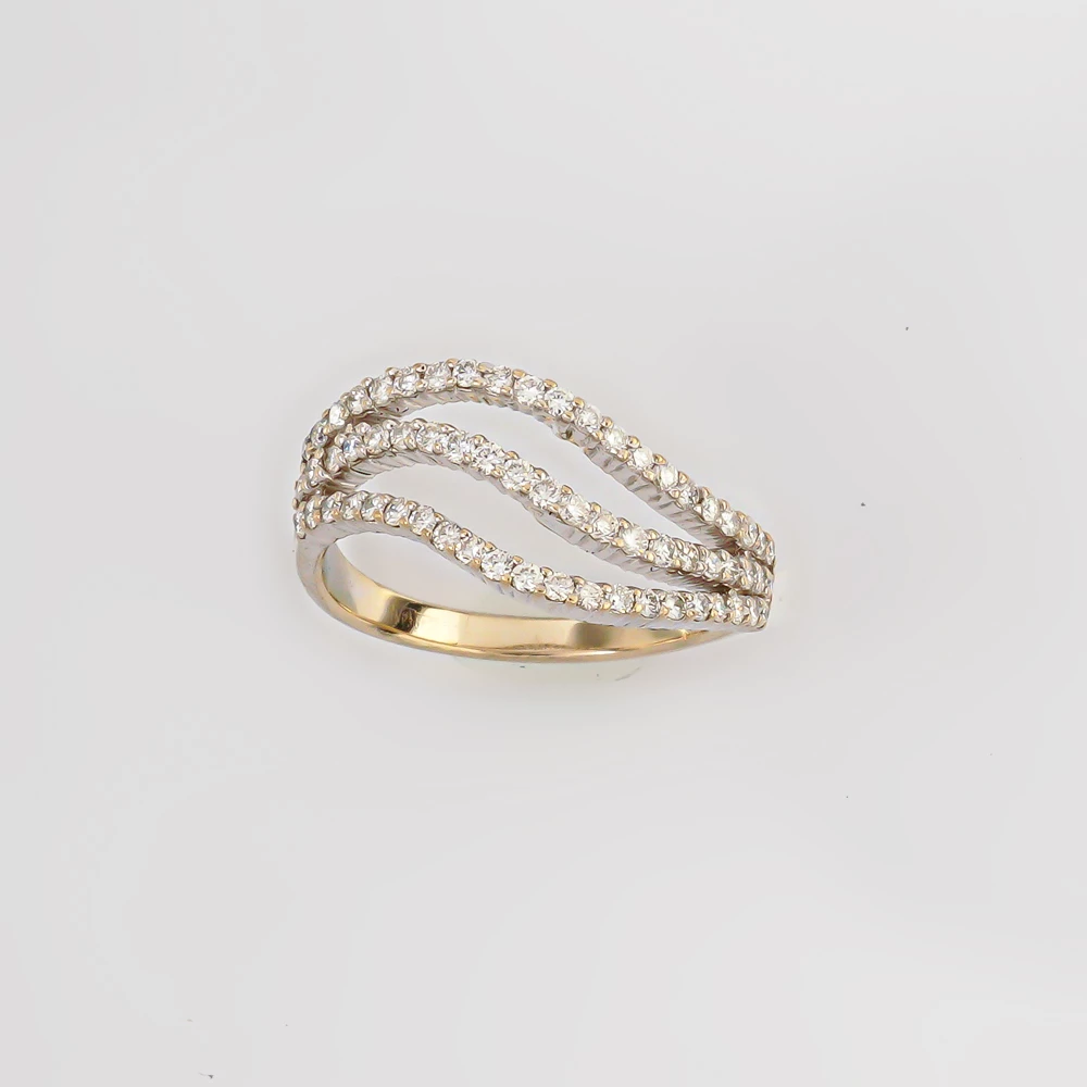 Кольцо с бриллиантом из белого золота 585 пробы