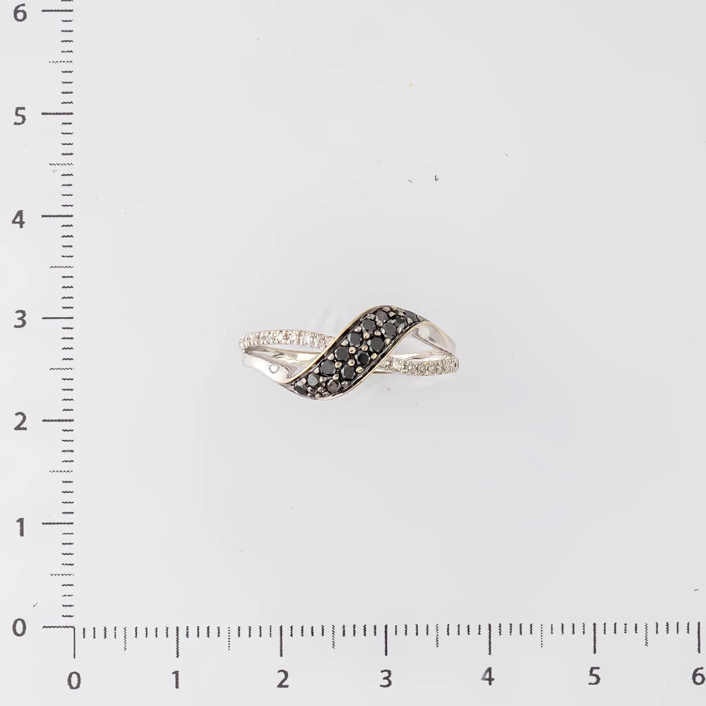 Кольцо с бриллиантом из белого золота 585 пробы