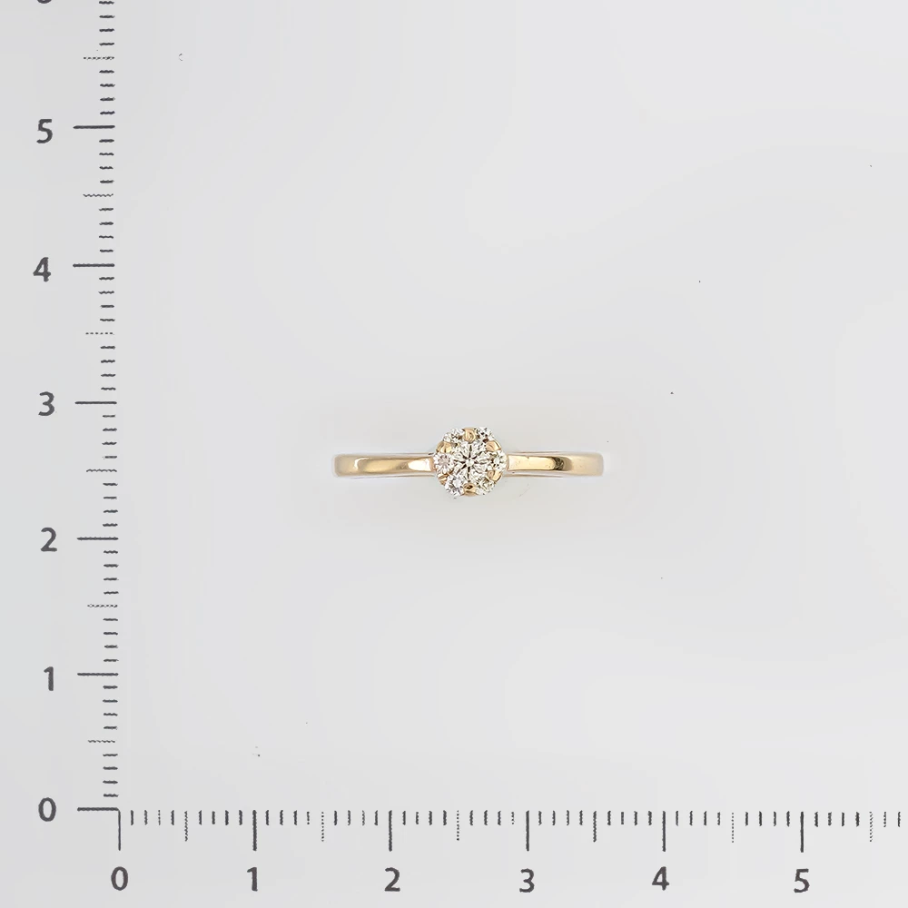 Кольцо с бриллиантом из белого золота 585 пробы