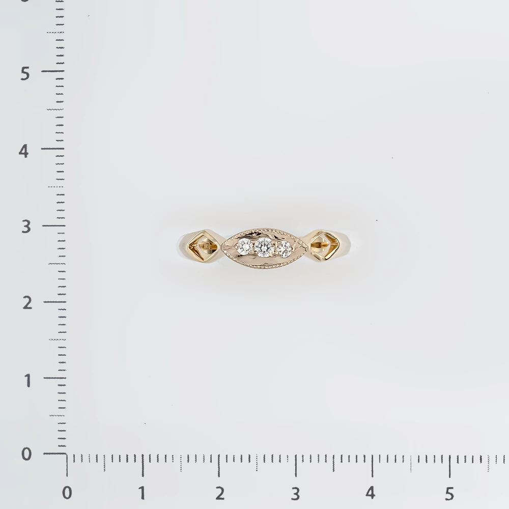 Кольцо с бриллиантом из белого золота 585 пробы