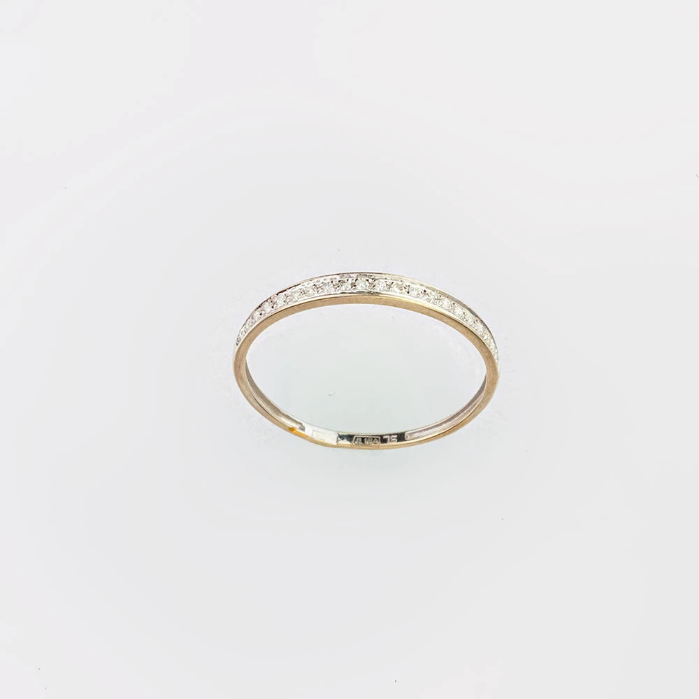 Кольцо с бриллиантом из белого золота 585 пробы