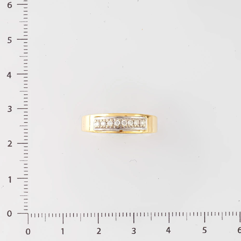 Кольцо с бриллиантом из желтого золота 585 пробы