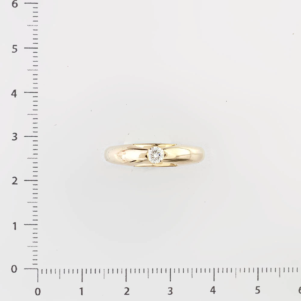 Кольцо с бриллиантом из белого золота 585 пробы