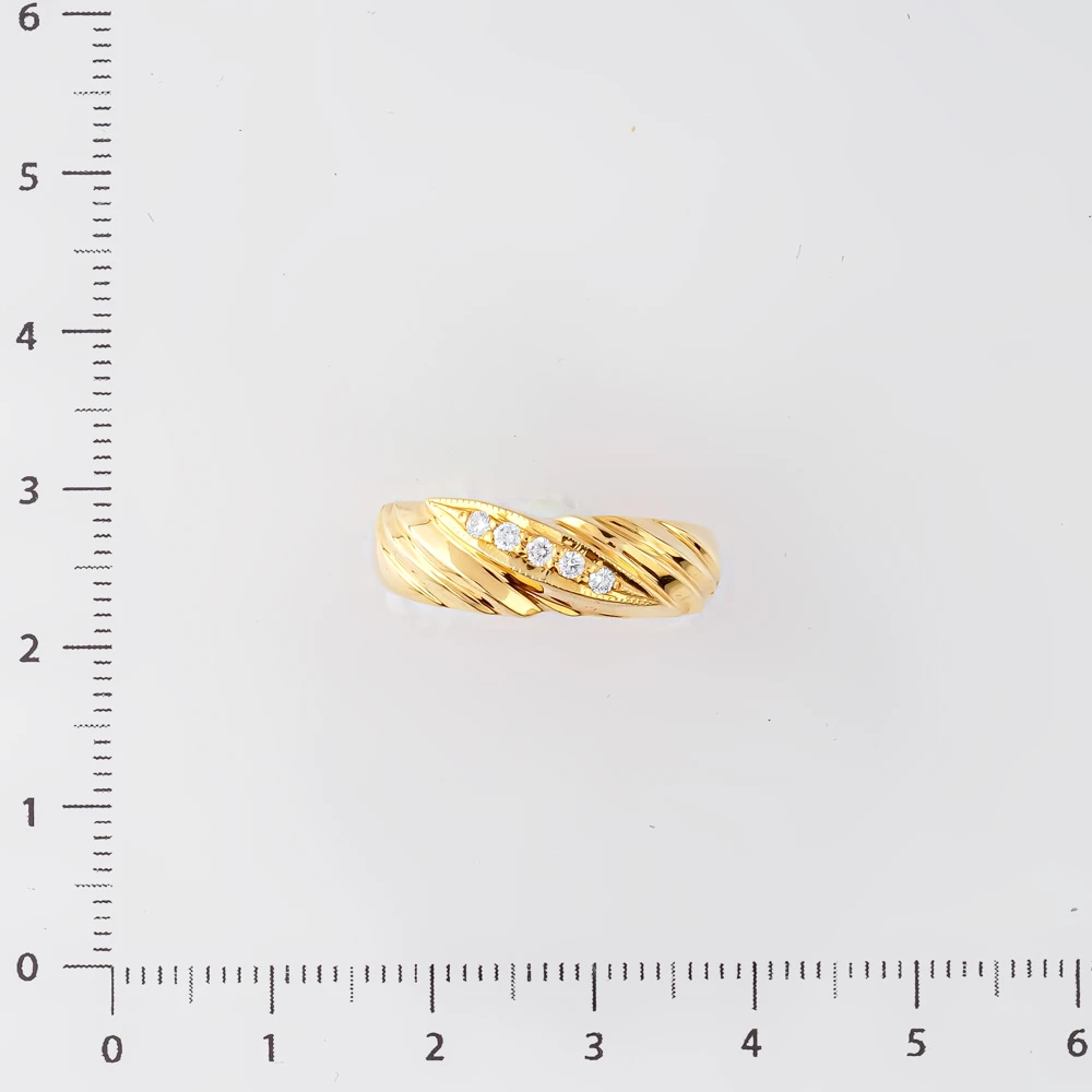 Кольцо с бриллиантом из желтого золота 585 пробы