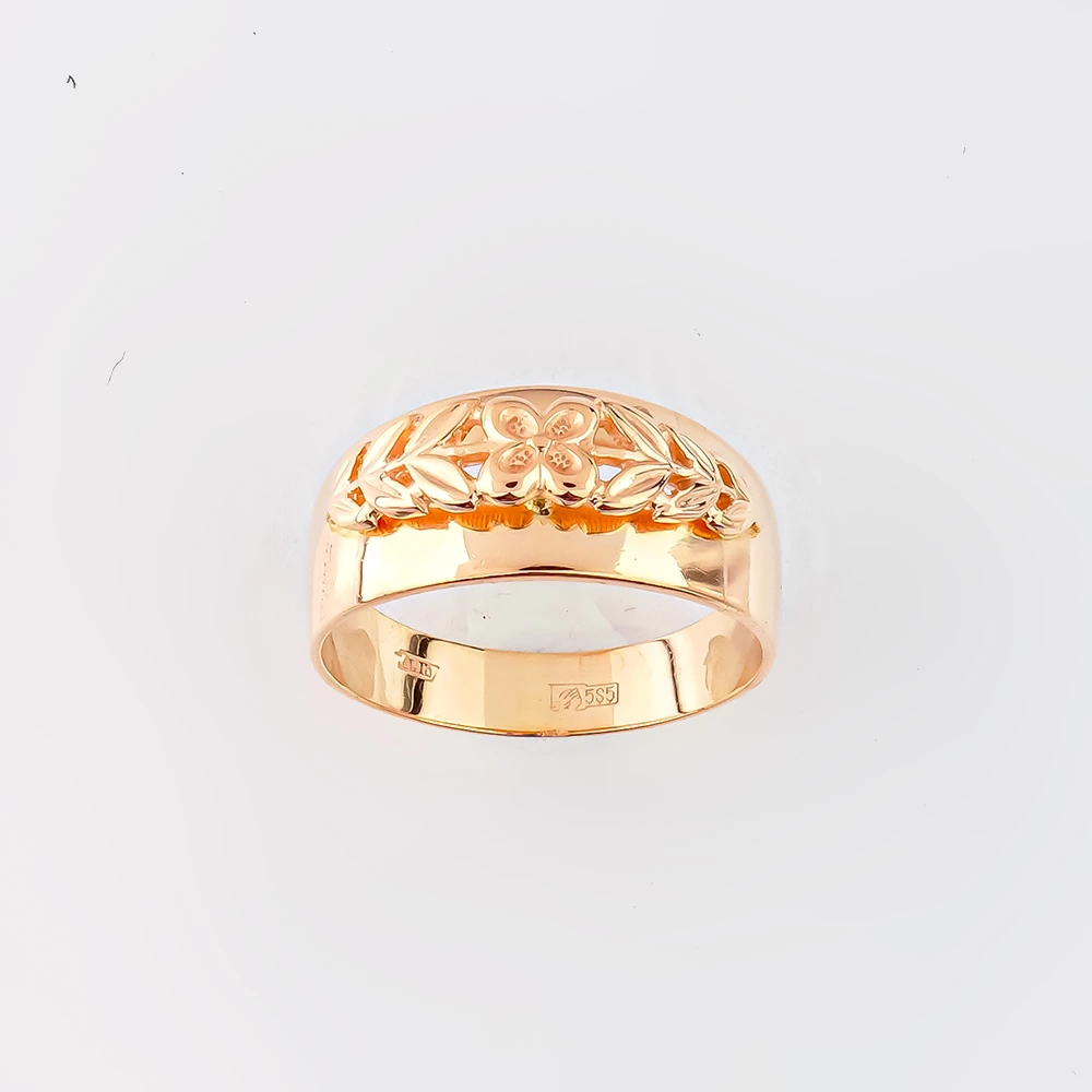 Кольцо из красного золота 585 пробы