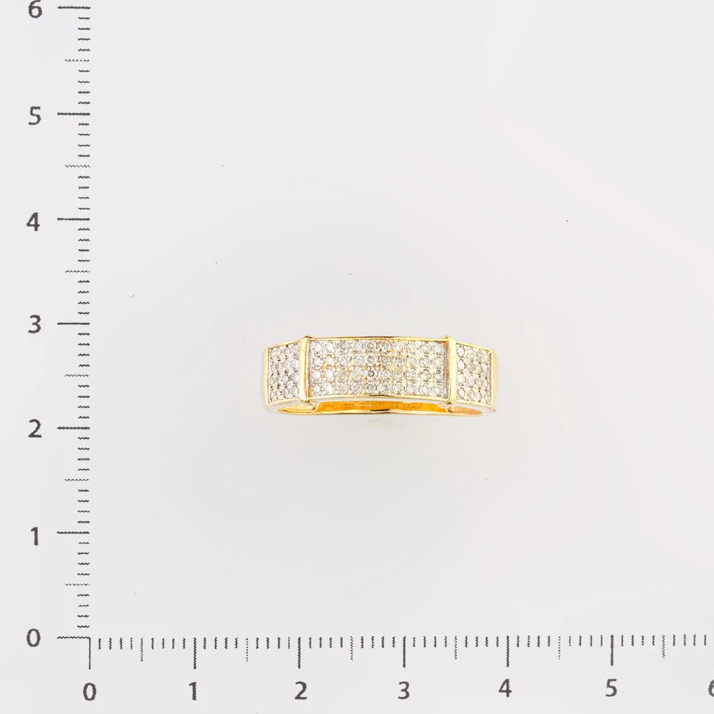 Кольцо с бриллиантом из желтого золота 585 пробы