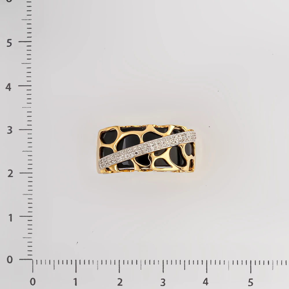 Кольцо с бриллиантом из желтого золота 585 пробы