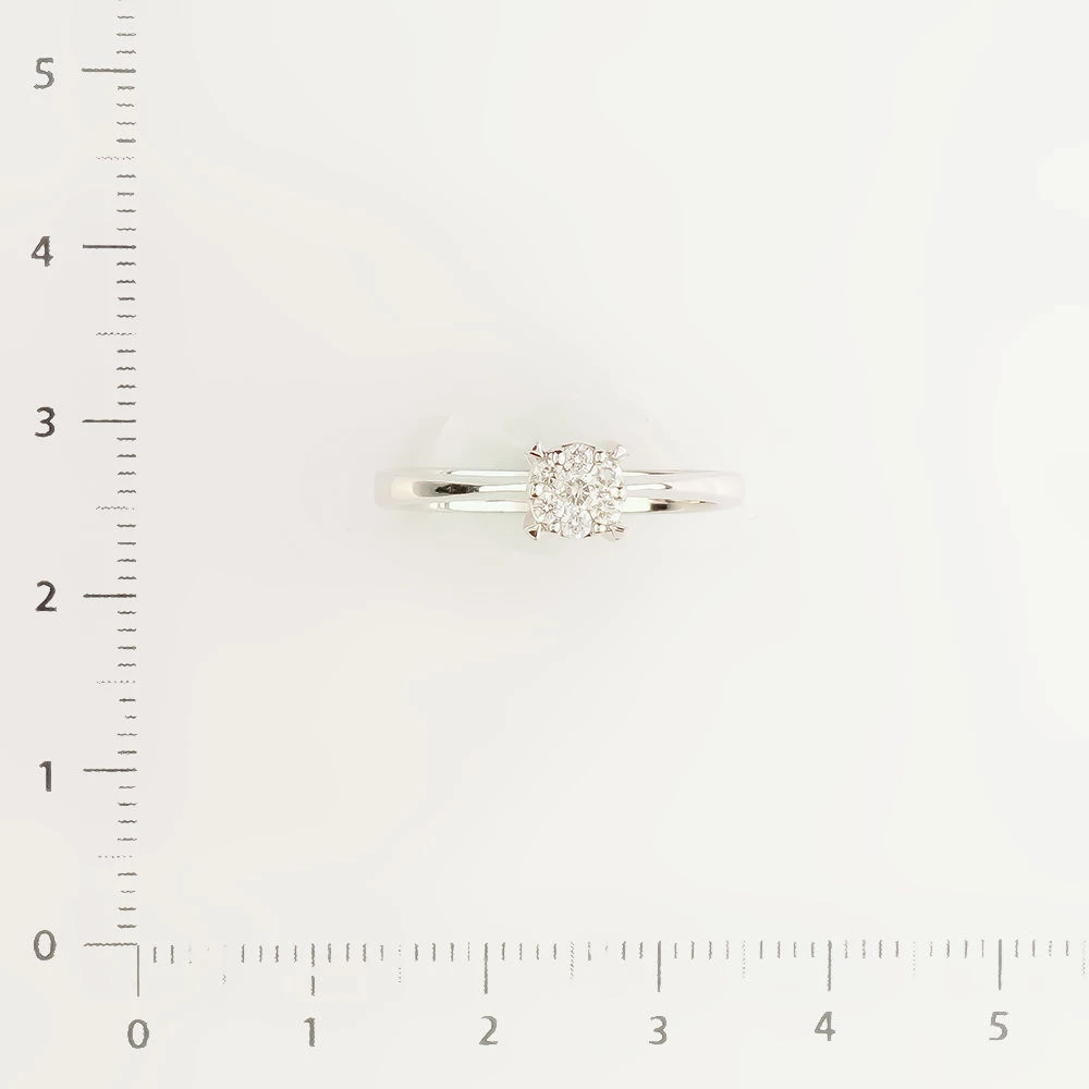 Кольцо с бриллиантом из белого золота 585 пробы