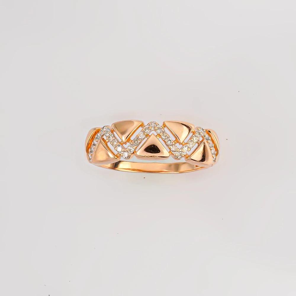 Кольцо с бриллиантом из белого золота 585 пробы