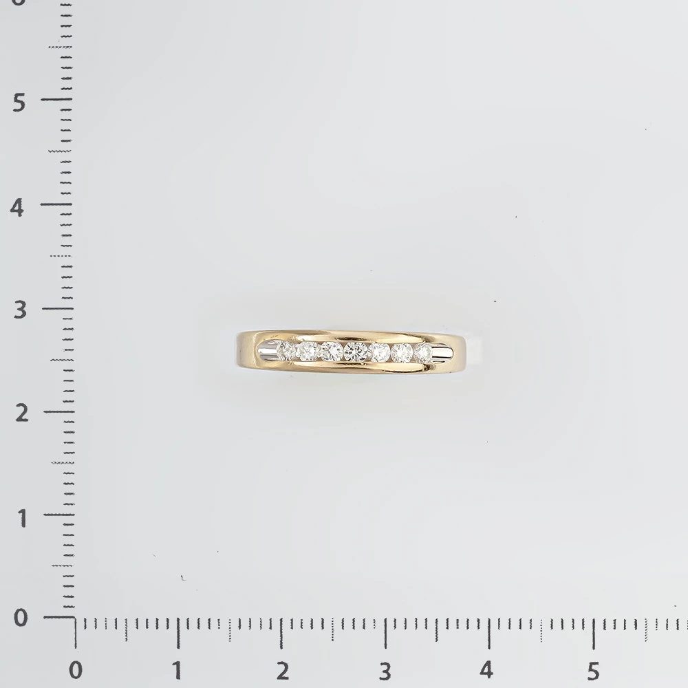 Кольцо с бриллиантом из белого золота 585 пробы