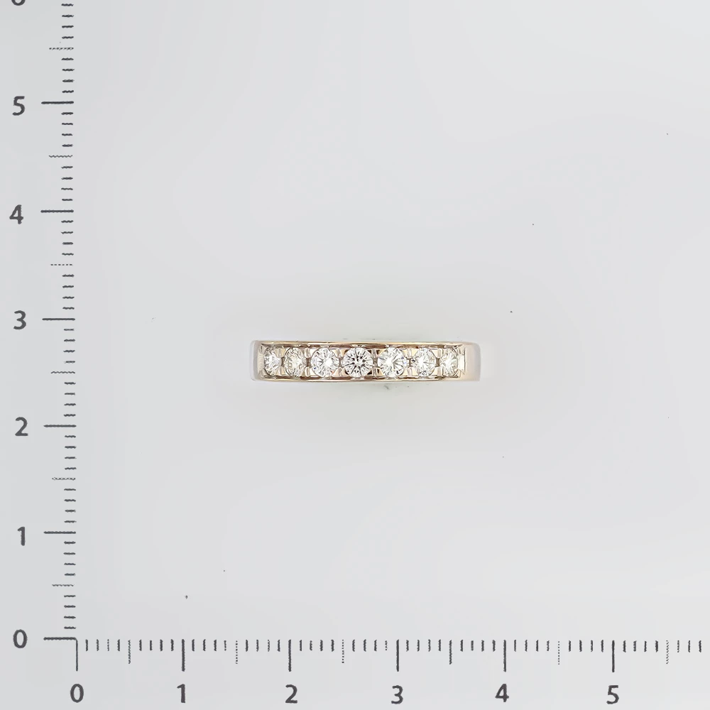 Кольцо с бриллиантом из белого золота 585 пробы