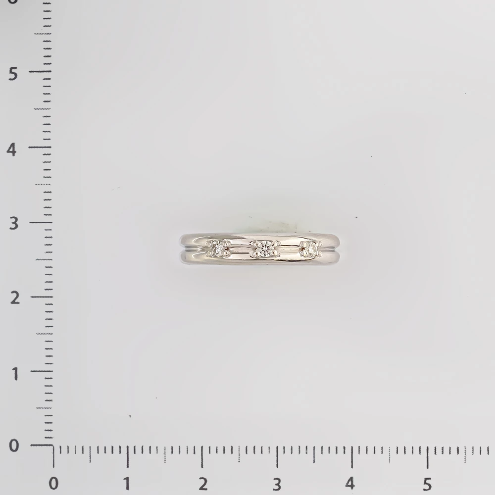 Кольцо с бриллиантом из белого золота 585 пробы