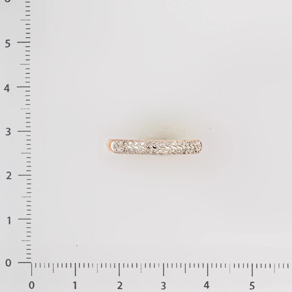 Кольцо с бриллиантом из красного золота 585 пробы