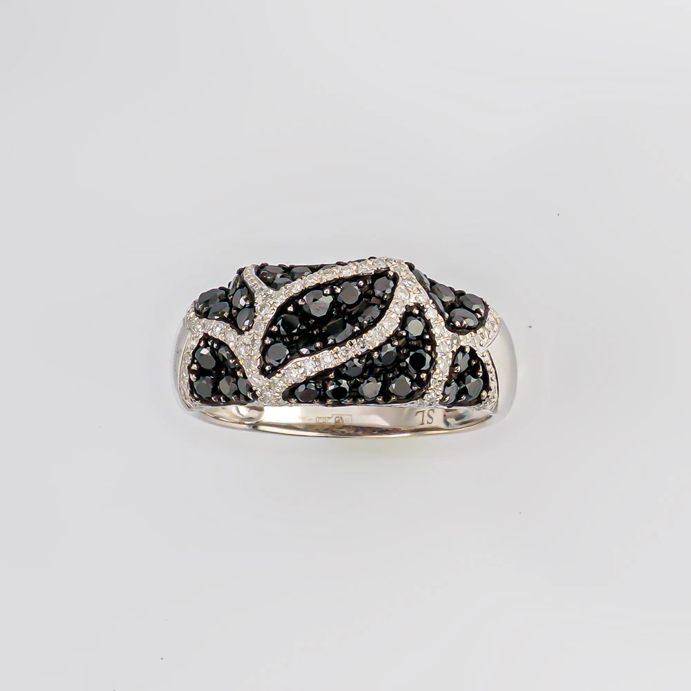 Кольцо с бриллиантом из белого золота 585 пробы