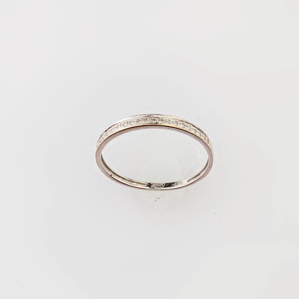 Кольцо с бриллиантом из белого золота 585 пробы