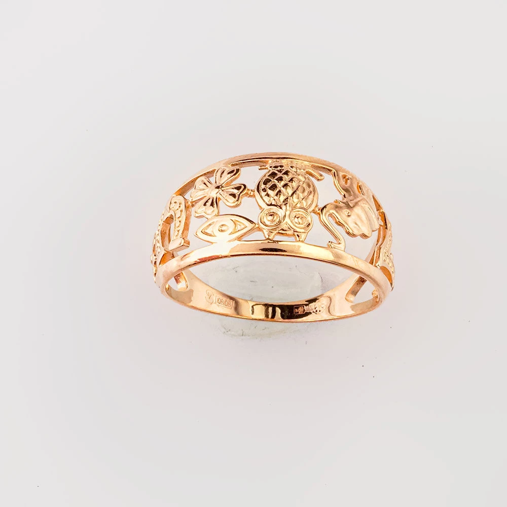 Кольцо из красного золота 585 пробы