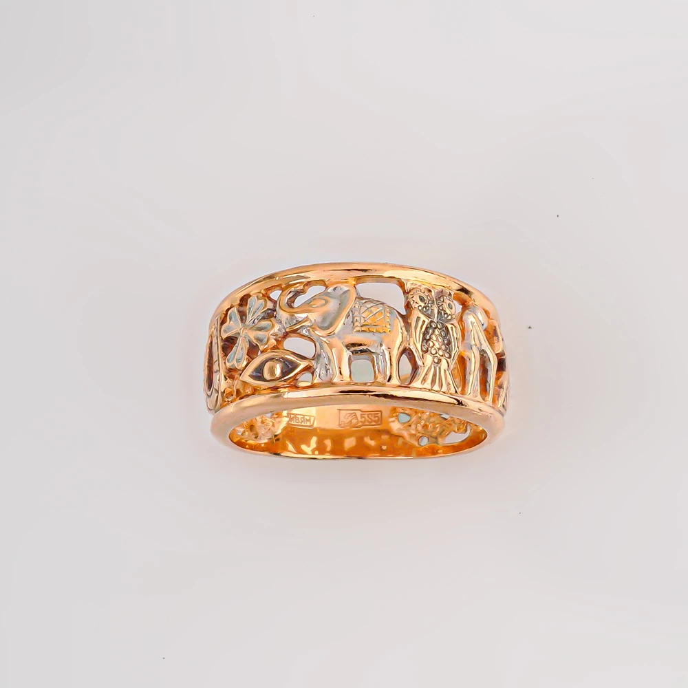 Кольцо из красного золота 585 пробы