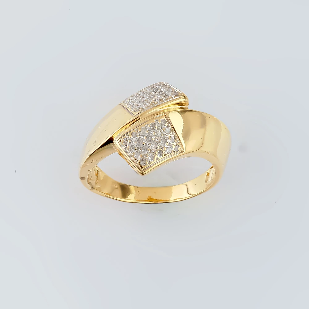 Кольцо с бриллиантом из желтого золота 585 пробы Кольцо с бриллиантом из желтого золота 585 пробы