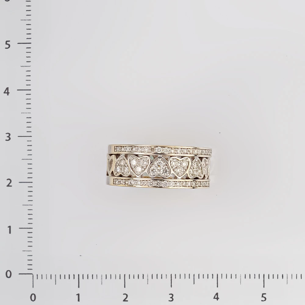 Кольцо с бриллиантом из белого золота 585 пробы