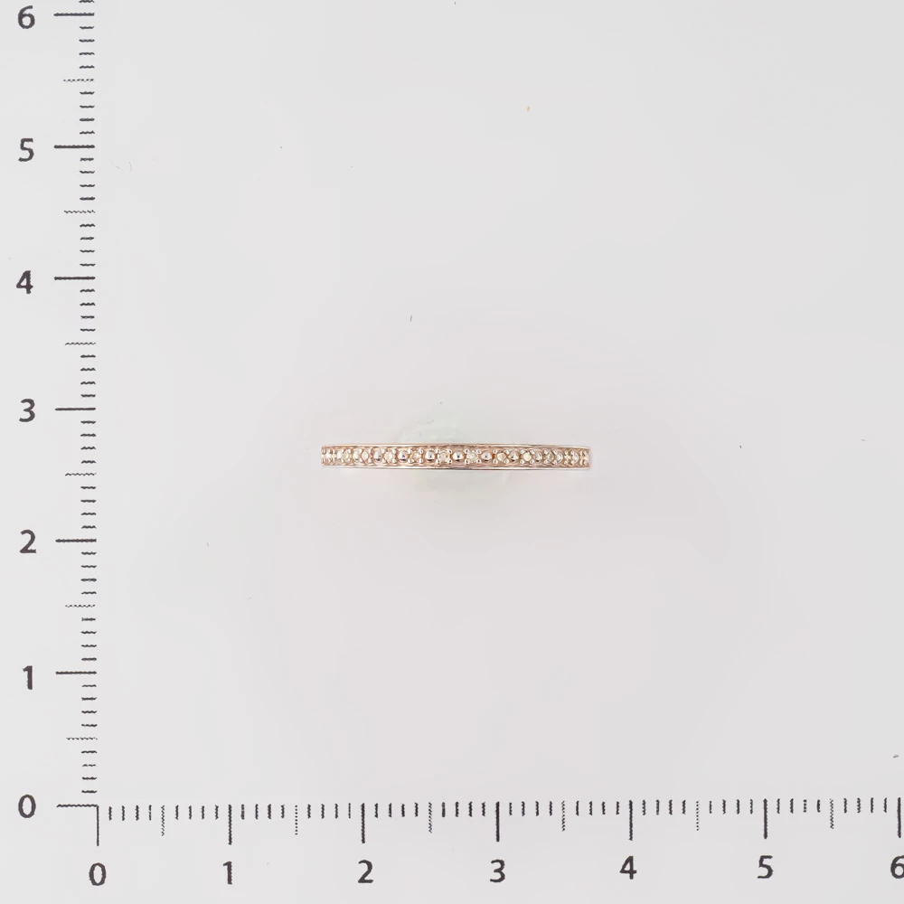 Кольцо с бриллиантом из красного золота 585 пробы