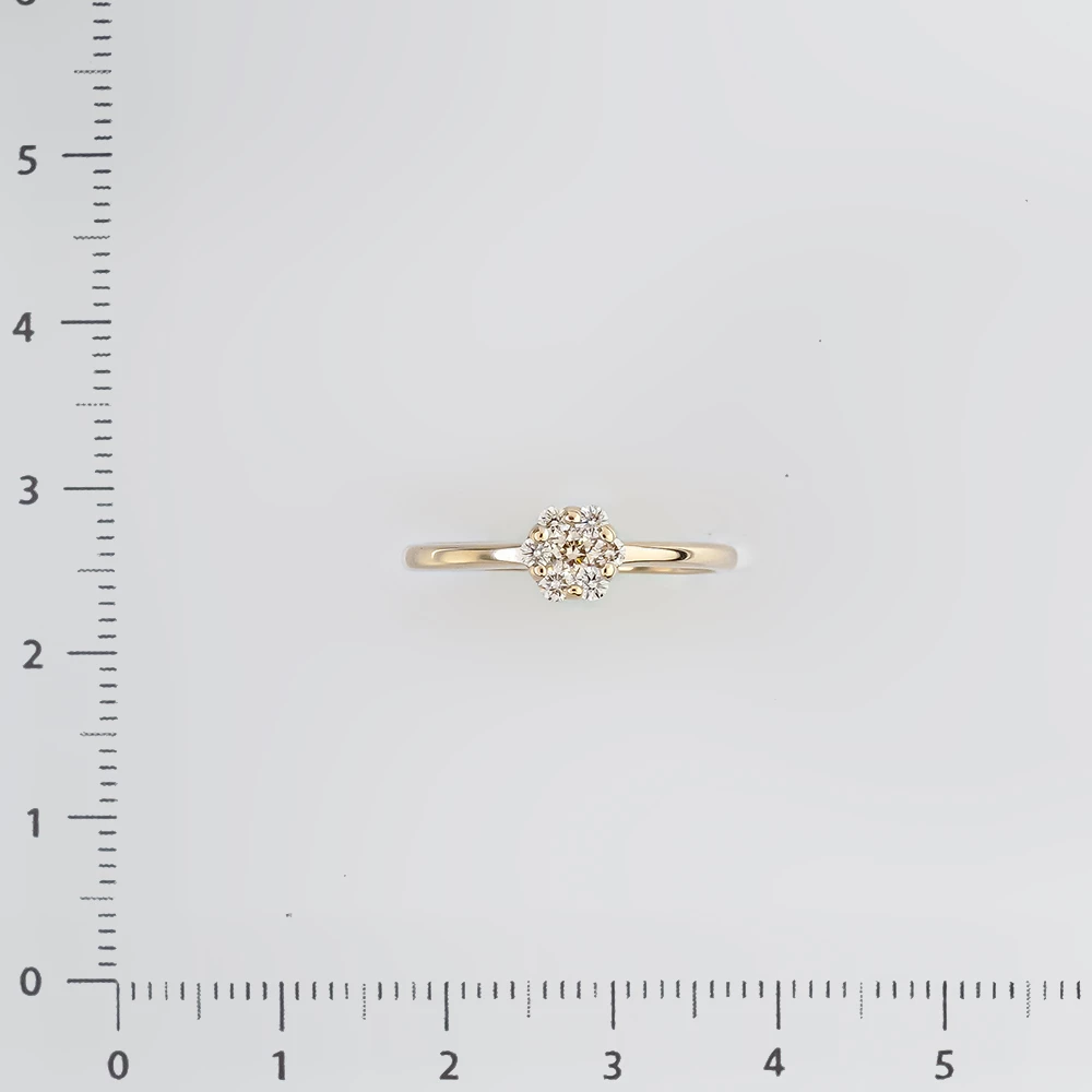 Кольцо с бриллиантом из белого золота 585 пробы