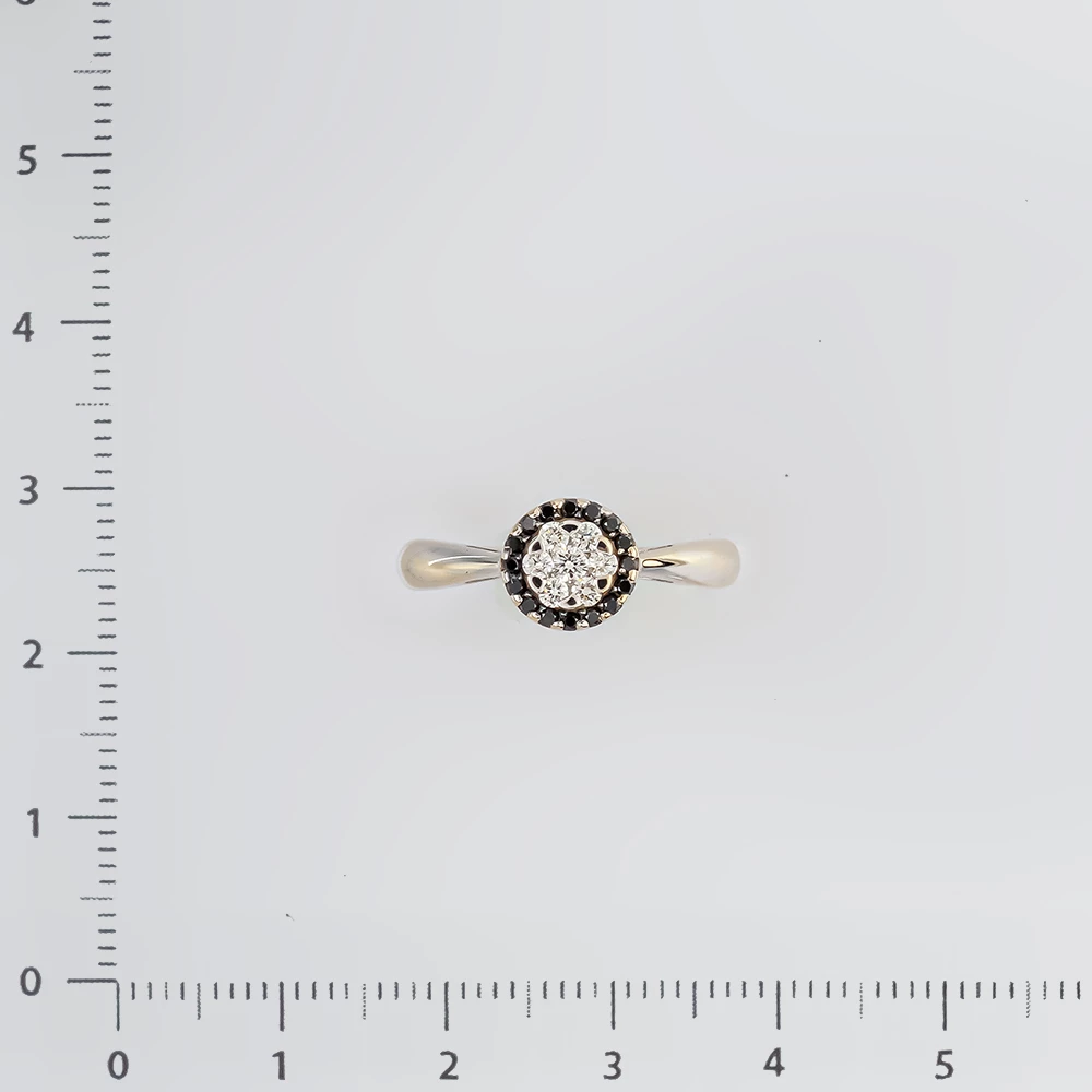 Кольцо с бриллиантом из белого золота 585 пробы