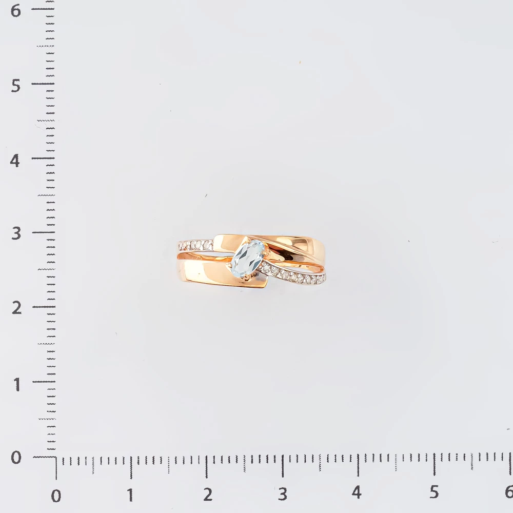 Кольцо с бриллиантом из красного золота 375 пробы