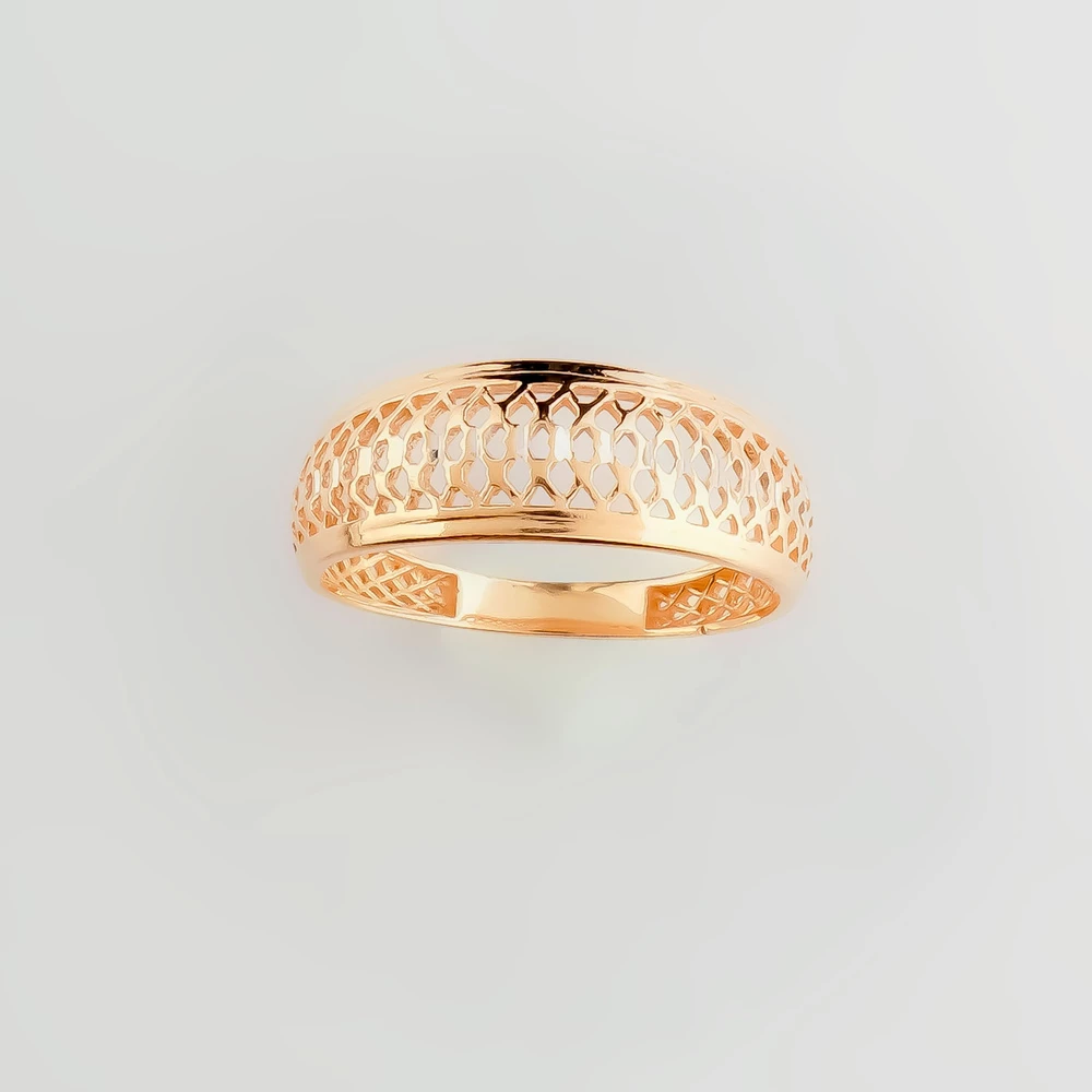 Кольцо из красного золота 585 пробы