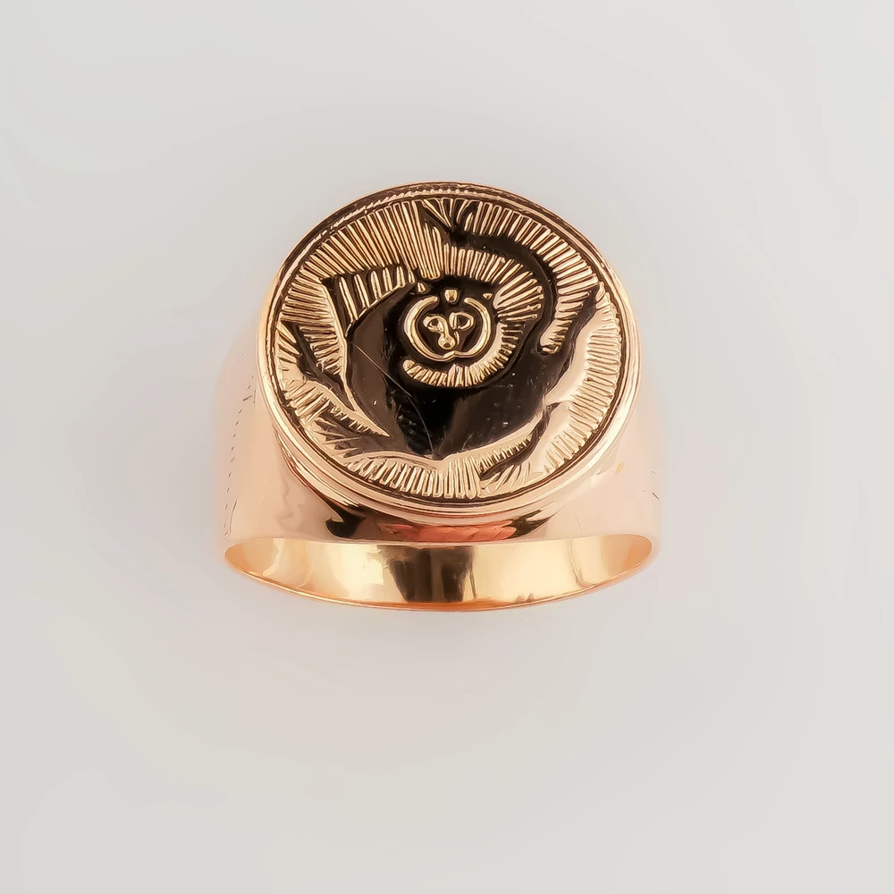 Кольцо из красного золота 583 пробы