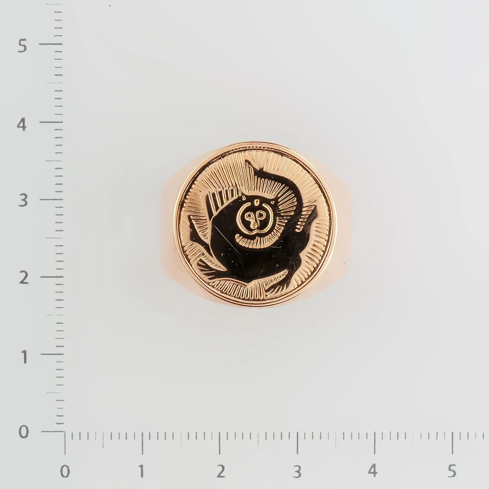 Кольцо из красного золота 583 пробы