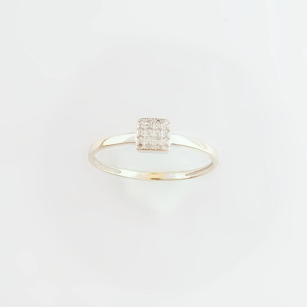 Кольцо с бриллиантом из белого золота 585 пробы