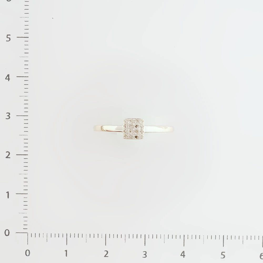 Кольцо с бриллиантом из белого золота 585 пробы