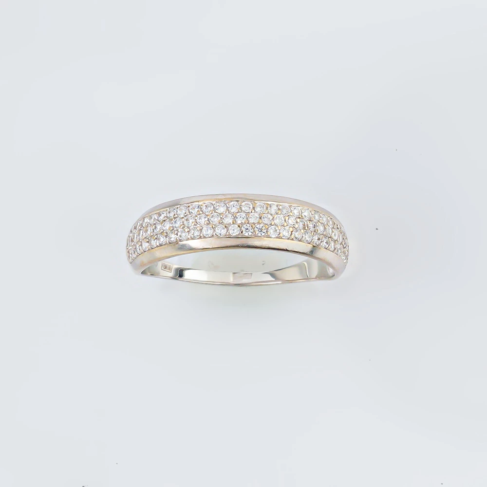 Кольцо с бриллиантом из белого золота 585 пробы