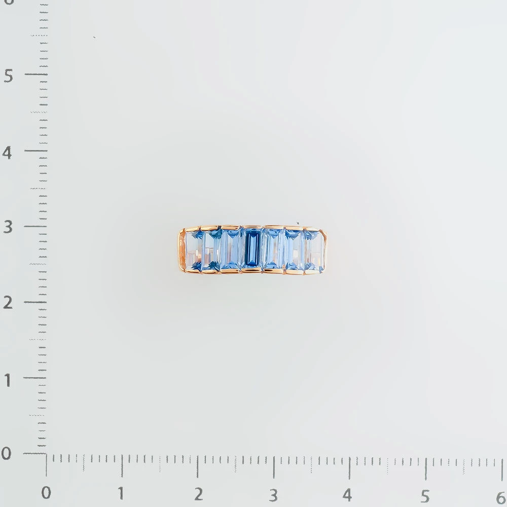 Кольцо с шпинелью из красного золота 585 пробы