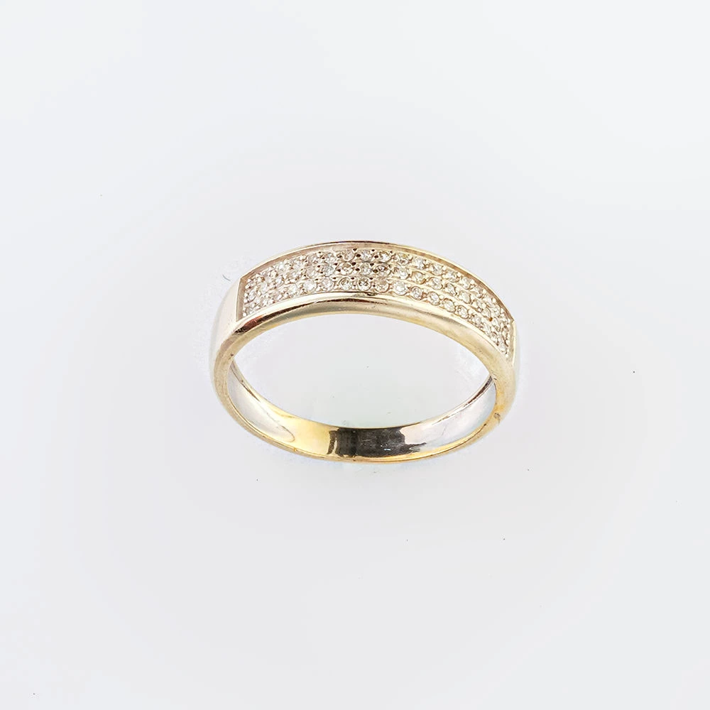 Кольцо с бриллиантом из белого золота 585 пробы