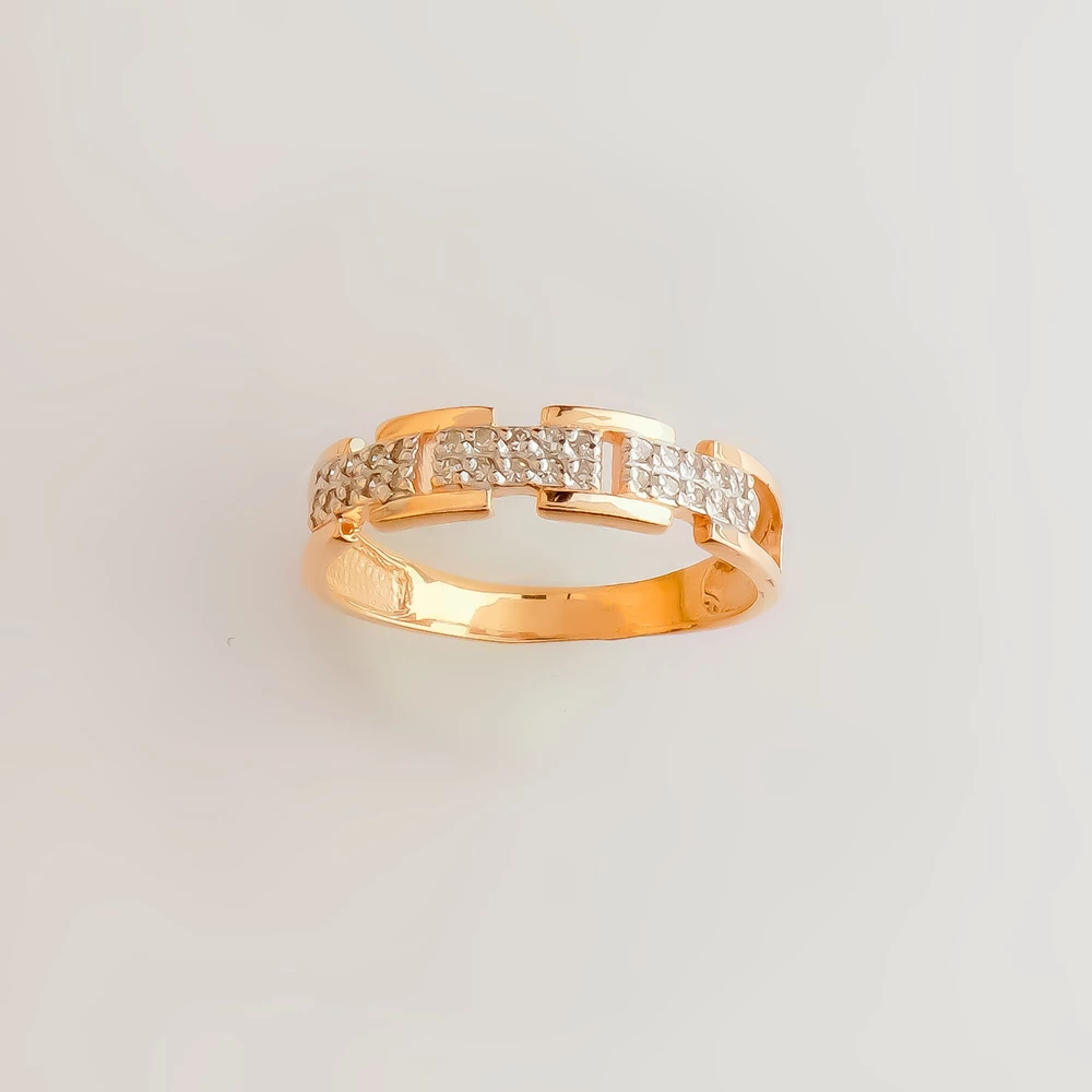 Кольцо с бриллиантом из красного золота 585 пробы