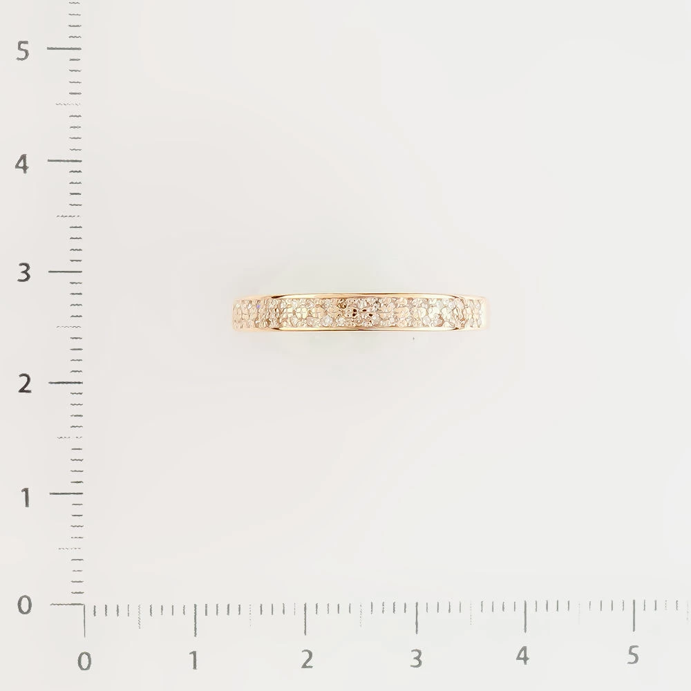 Кольцо с бриллиантом из красного золота 585 пробы