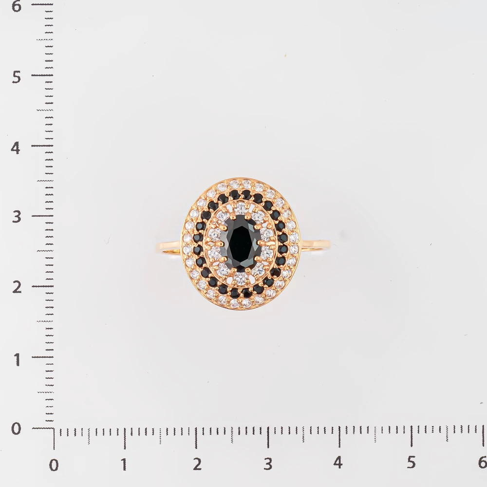 Кольцо с фианитом из красного золота 585 пробы Кольцо с фианитом из красного золота 585 пробы