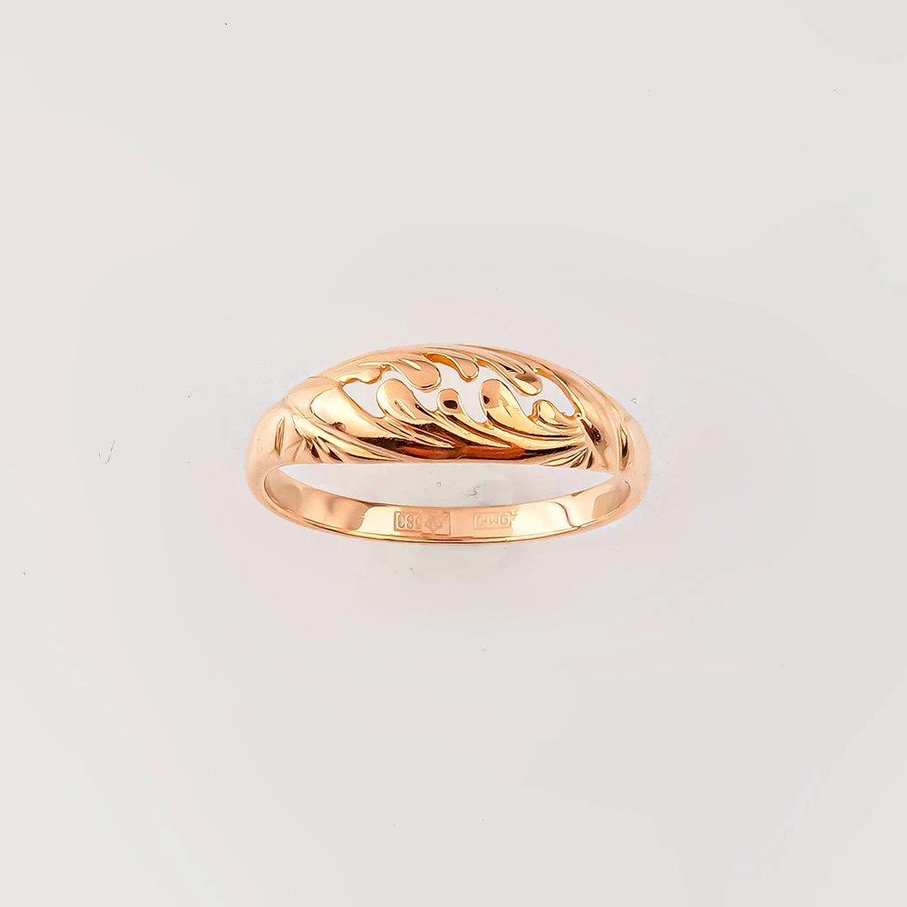 Кольцо из красного золота 583 пробы