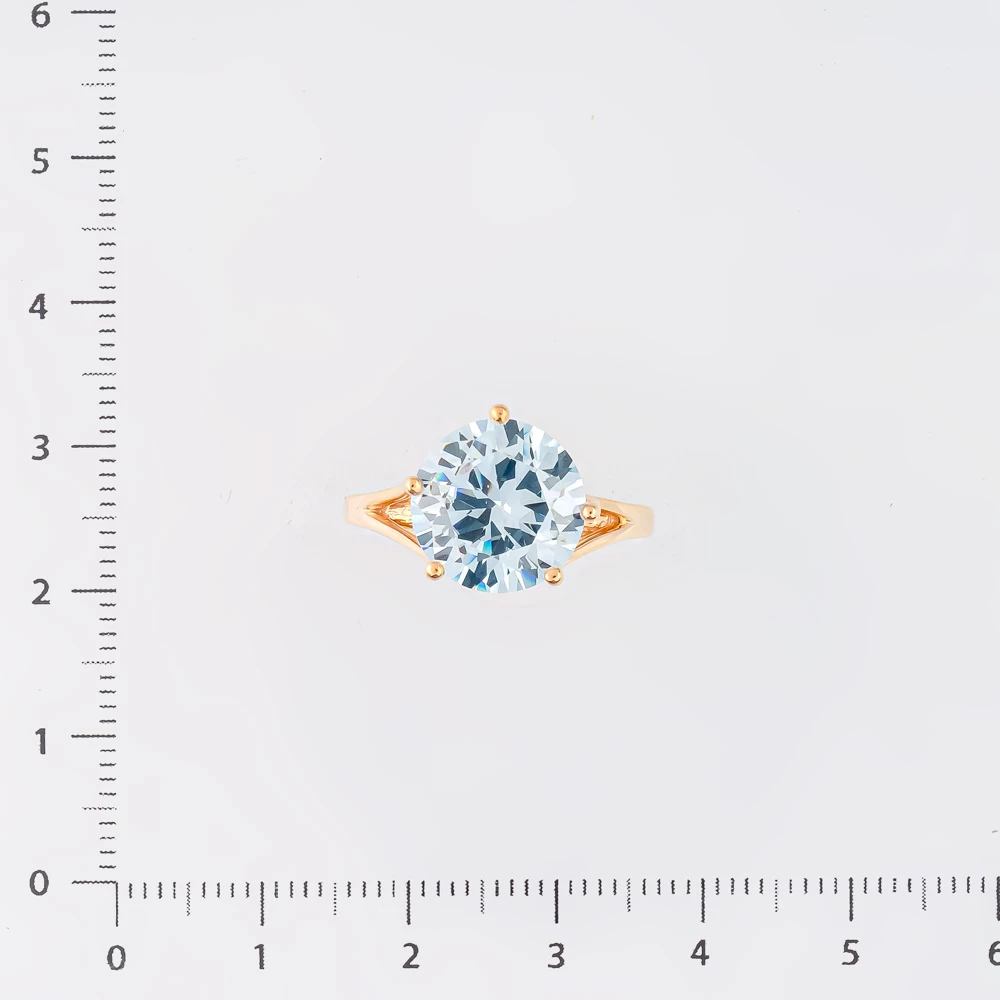 Кольцо с ситаллом из красного золота 585 пробы