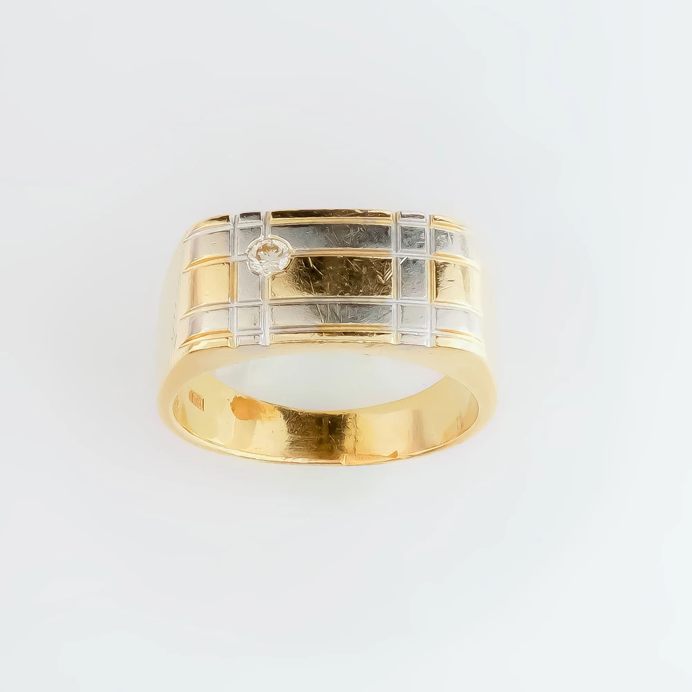 Кольцо с бриллиантом из желтого золота 585 пробы Кольцо с бриллиантом из желтого золота 585 пробы