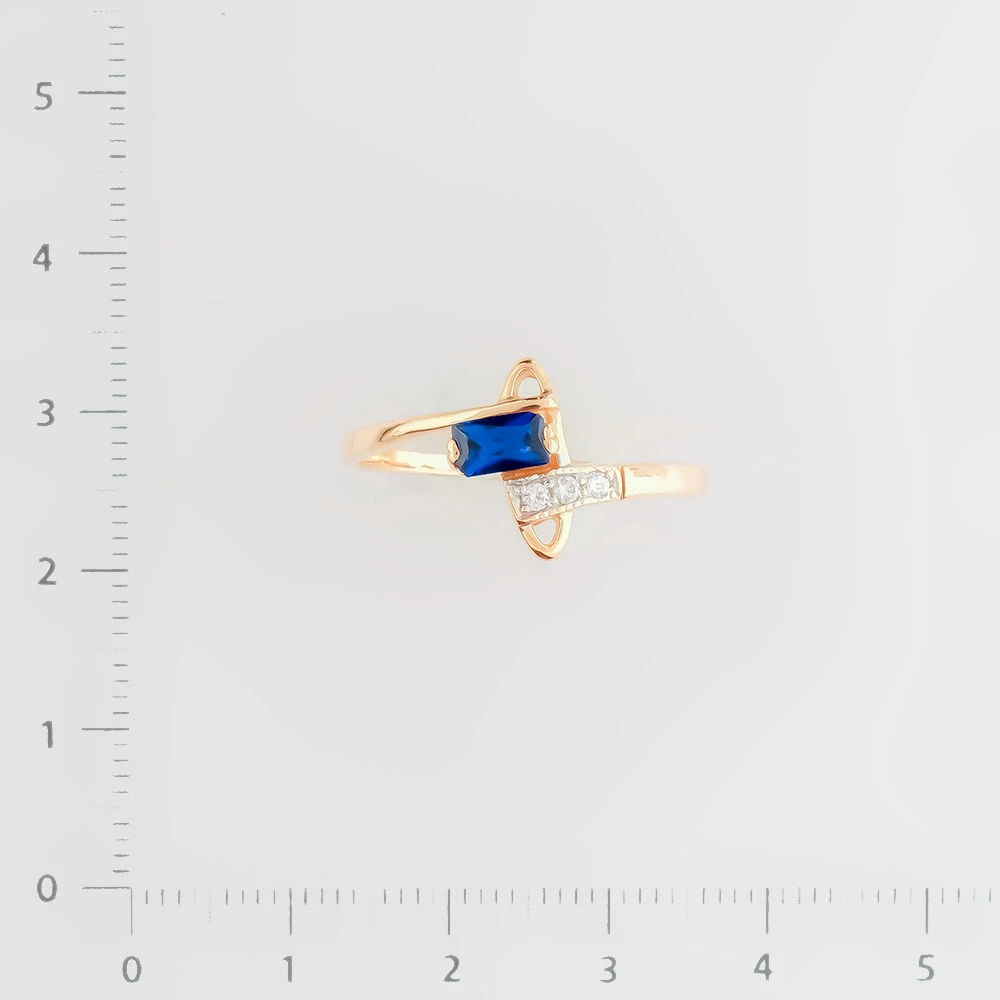 Кольцо с фианитом из красного золота 585 пробы Кольцо с фианитом из красного золота 585 пробы