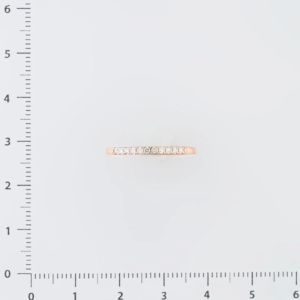 Кольцо с бриллиантом из красного золота 585 пробы