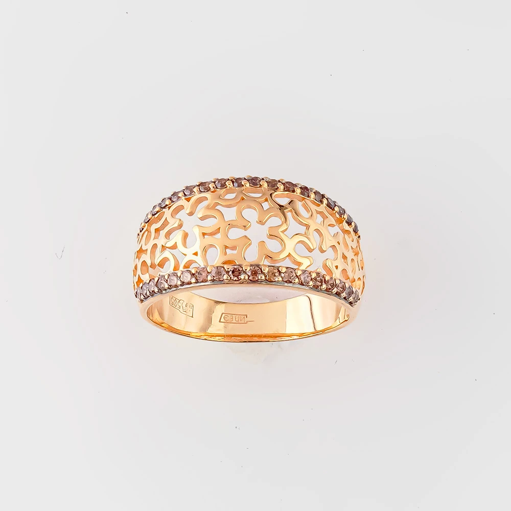 Кольцо из красного золота 585 пробы