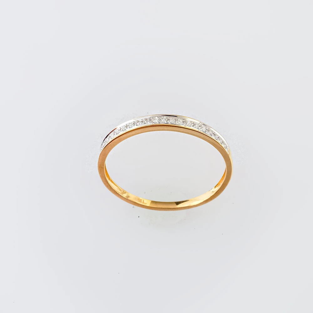 Кольцо с бриллиантом из желтого золота 585 пробы