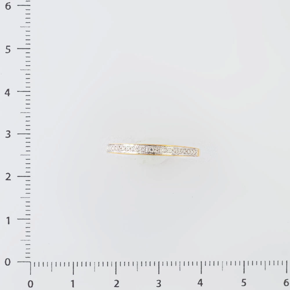 Кольцо с бриллиантом из желтого золота 585 пробы