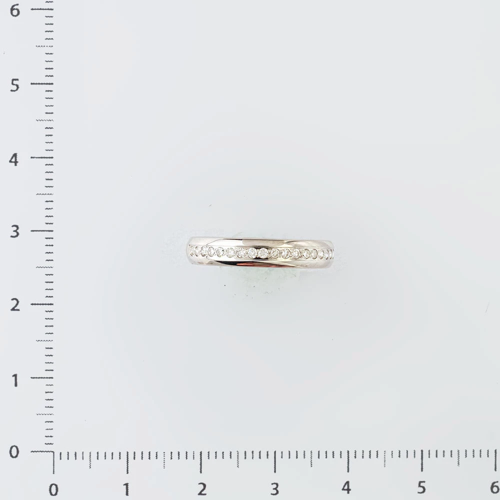 Кольцо с бриллиантом из белого золота 585 пробы