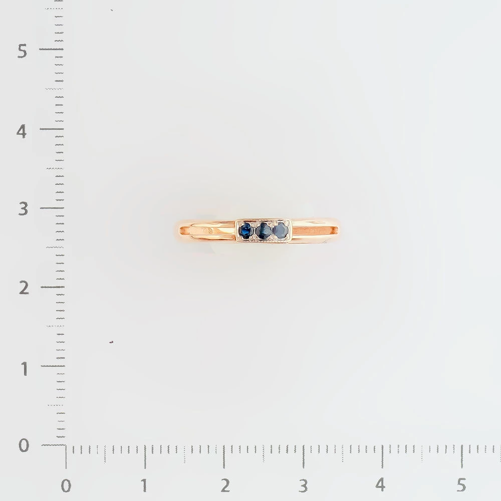 Кольцо с сапфиром из красного золота 585 пробы Кольцо с сапфиром из красного золота 585 пробы